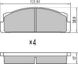 ABEX T0658 - Set placute frana,frana disc aaoparts.ro