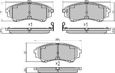 FREMAX FBP-0857 - Set placute frana,frana disc aaoparts.ro