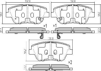 FREMAX FBP-1960 - Set placute frana,frana disc aaoparts.ro