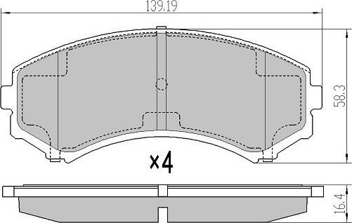 FREMAX FBP-1594 - Set placute frana,frana disc aaoparts.ro
