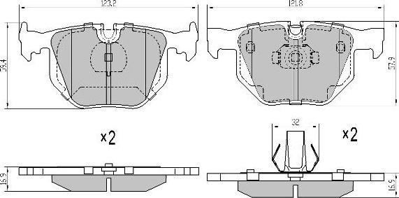 FREMAX FBP-1540 - Set placute frana,frana disc aaoparts.ro
