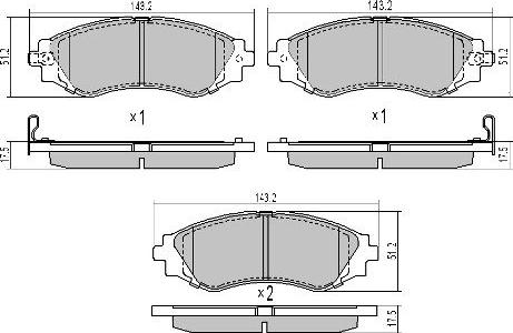 FREMAX FBP-1601 - Set placute frana,frana disc aaoparts.ro