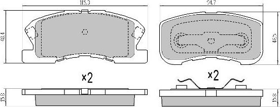 FREMAX FBP-1607 - Set placute frana,frana disc aaoparts.ro