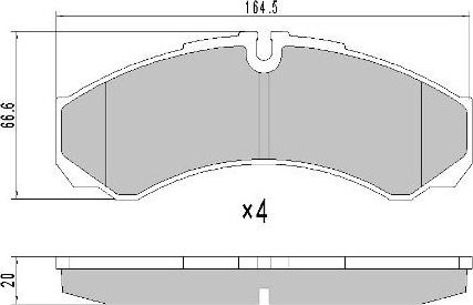 FREMAX FBP-1688 - Set placute frana,frana disc aaoparts.ro