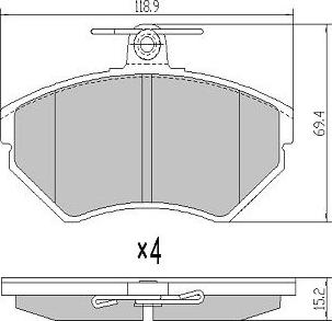 FREMAX FBP-1051 - Set placute frana,frana disc aaoparts.ro