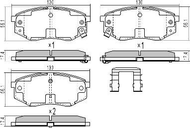 FREMAX FBP-1890 - Set placute frana,frana disc aaoparts.ro