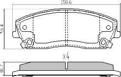 FREMAX FBP-1883 - Set placute frana,frana disc aaoparts.ro