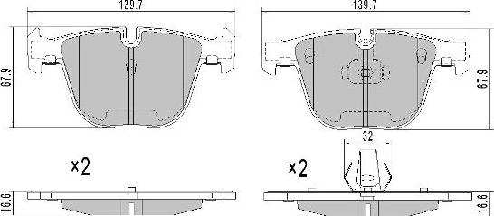 FREMAX FBP-1391 - Set placute frana,frana disc aaoparts.ro