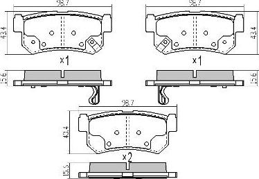 FREMAX FBP-1797 - Set placute frana,frana disc aaoparts.ro