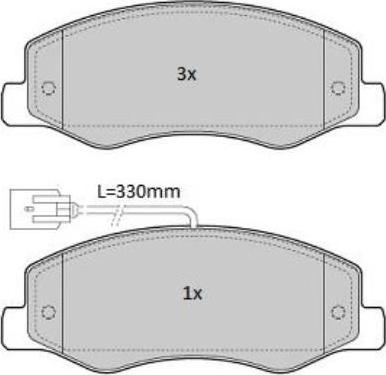 GMC 2517201 - Set placute frana,frana disc aaoparts.ro