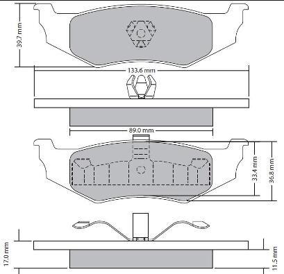 FREMAX FBP-1728 - Set placute frana,frana disc aaoparts.ro