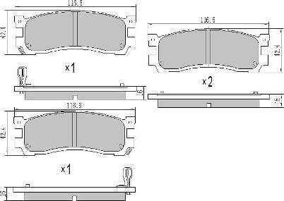 FREMAX FBP-1774 - Set placute frana,frana disc aaoparts.ro