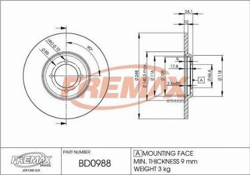 FREMAX FWI-5093 - Senzor de avertizare,uzura placute de frana aaoparts.ro
