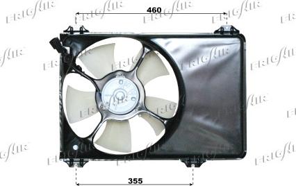 Frigair 0514.2001 - Ventilator, radiator aaoparts.ro