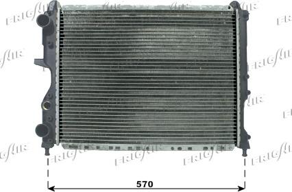 Frigair 0104.3083 - Radiator, racire motor aaoparts.ro