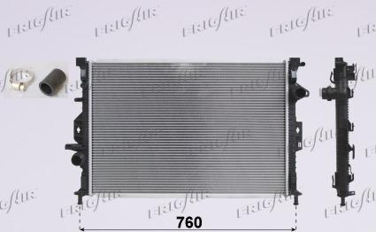 Frigair 0105.3107 - Radiator, racire motor aaoparts.ro