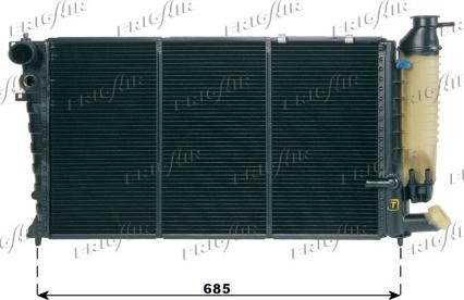 Frigair 0108.3363 - Radiator, racire motor aaoparts.ro