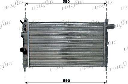 Frigair 0107.3030 - Radiator, racire motor aaoparts.ro