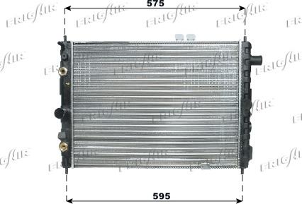 Frigair 0107.3025 - Radiator, racire motor aaoparts.ro