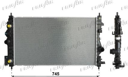 Frigair 0107.3121 - Radiator, racire motor aaoparts.ro