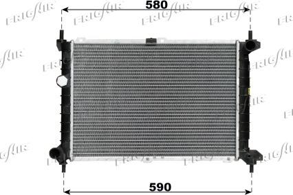 Frigair 0107.2046 - Radiator, racire motor aaoparts.ro
