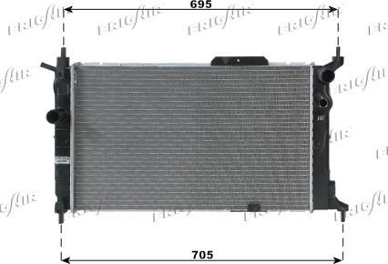 Frigair 0107.2037 - Radiator, racire motor aaoparts.ro