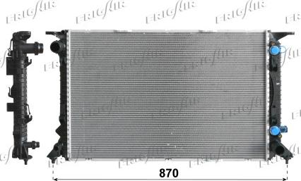 Frigair 0110.3145 - Radiator, racire motor aaoparts.ro