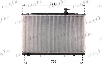 Frigair 0128.3109 - Radiator, racire motor aaoparts.ro