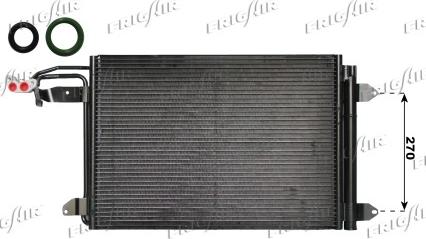 Frigair 0810.3028 - Condensator, climatizare aaoparts.ro
