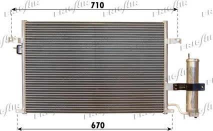 Frigair 0831.3014 - Condensator, climatizare aaoparts.ro