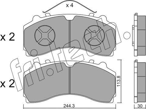 Fri.Tech. 950.0 - Set placute frana,frana disc aaoparts.ro