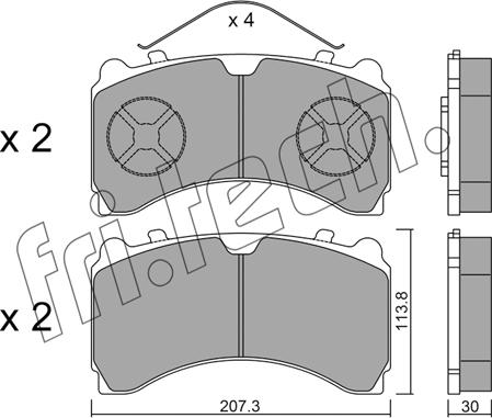 Fri.Tech. 951.0 - Set placute frana,frana disc aaoparts.ro
