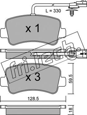 Fri.Tech. 916.0 - Set placute frana,frana disc aaoparts.ro