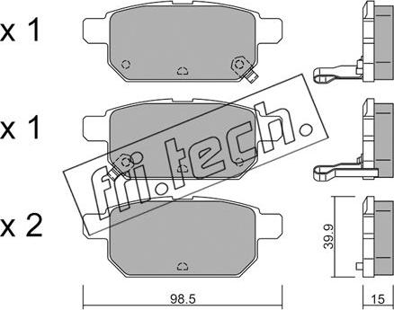 Fri.Tech. 933.0 - Set placute frana,frana disc aaoparts.ro