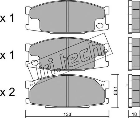 Fri.Tech. 926.0 - Set placute frana,frana disc aaoparts.ro