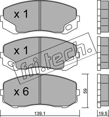 Fri.Tech. 927.0 - Set placute frana,frana disc aaoparts.ro