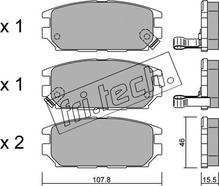 Fri.Tech. 499.0 - Set placute frana,frana disc aaoparts.ro