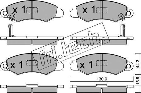 Fri.Tech. 433.0 - Set placute frana,frana disc aaoparts.ro