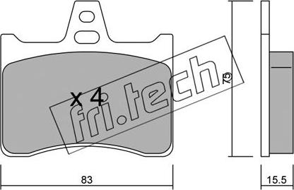 Fri.Tech. 547.0 - Set placute frana,frana disc aaoparts.ro