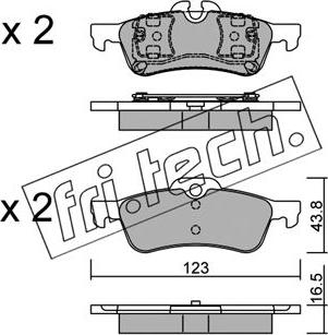 Fri.Tech. 572.0 - Set placute frana,frana disc aaoparts.ro