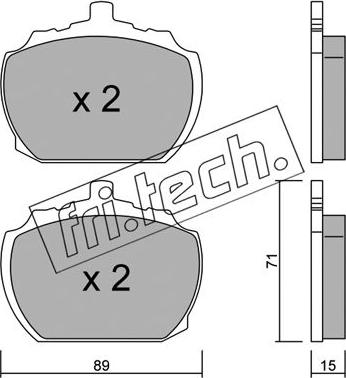 Fri.Tech. 694.0 - Set placute frana,frana disc aaoparts.ro