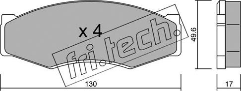 Fri.Tech. 068.0 - Set placute frana,frana disc aaoparts.ro