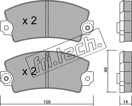 Fri.Tech. 005.1 - Set placute frana,frana disc aaoparts.ro