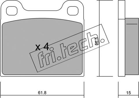 Fri.Tech. 003.0 - Set placute frana,frana disc aaoparts.ro