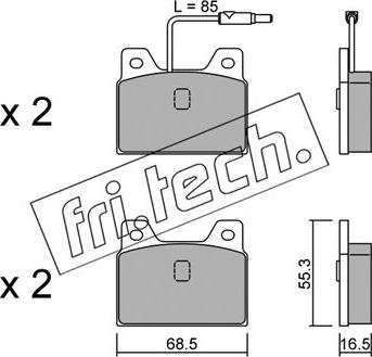 Fri.Tech. 086.0 - Set placute frana,frana disc aaoparts.ro