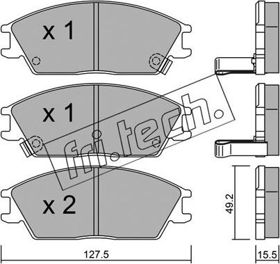 Fri.Tech. 083.1 - Set placute frana,frana disc aaoparts.ro