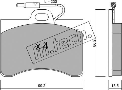 Fri.Tech. 087.0 - Set placute frana,frana disc aaoparts.ro