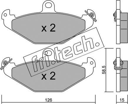 Fri.Tech. 168.0 - Set placute frana,frana disc aaoparts.ro