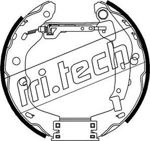 Fri.Tech. 16317 - Set saboti frana aaoparts.ro