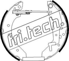Fri.Tech. 16291 - Set saboti frana aaoparts.ro